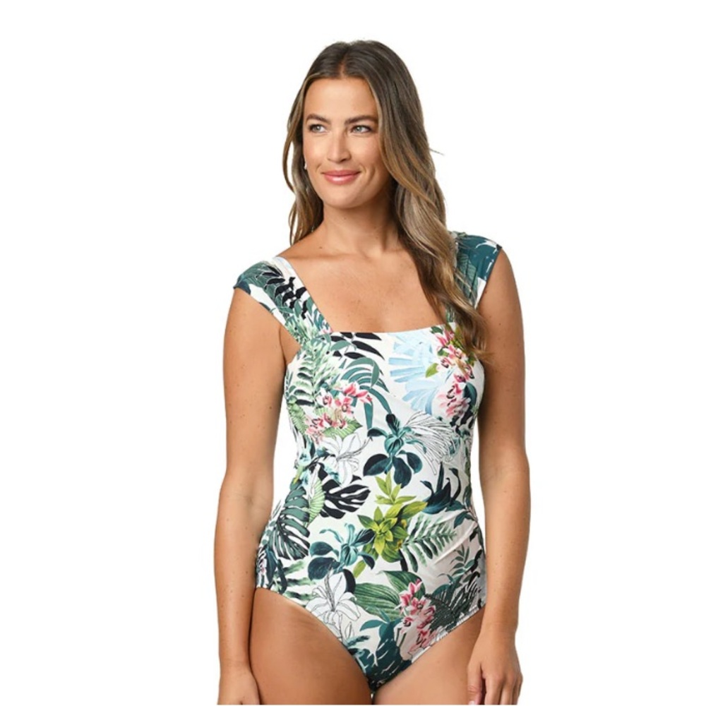 Jantzen Nature Glow Glamour one piece size 10 NWT